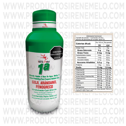 Mezcla Liquida 1A Goji-Arándano-Fenogreco