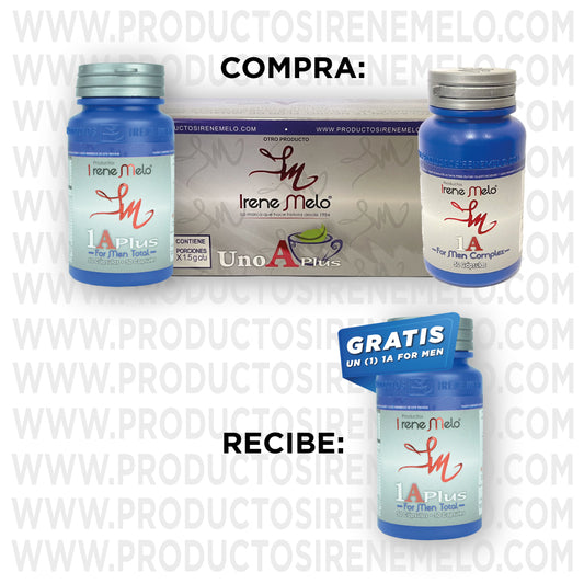 ¡Súper combo Línea Hombre! Compra y recibe un (1) UNO A PLUS FOR MEN TOTAL